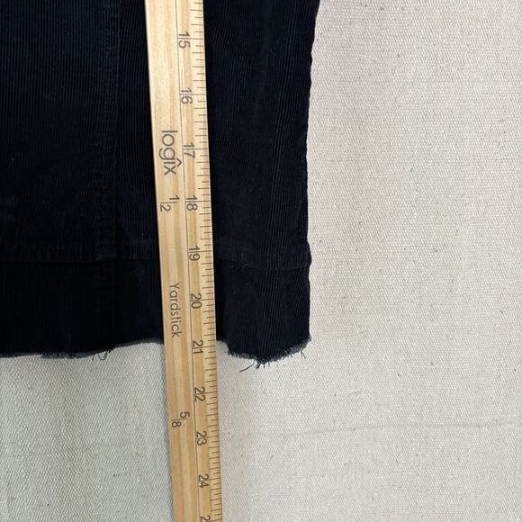 Corduroy Womens Raw Hem Boho‎ Witchy Sleeveless Top Size M Vamp Festival Edgy - Picture 4 of 6